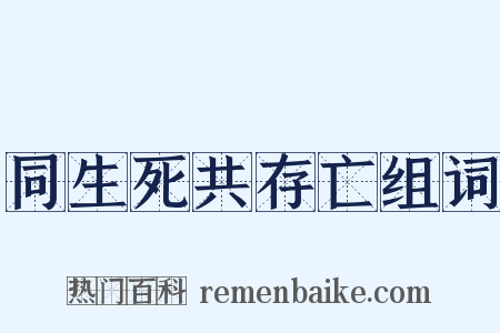 同生死共存亡组词是什么意思的图片
